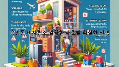 응암동 이사청소: 깔끔한 새출발, 확실한 선택!