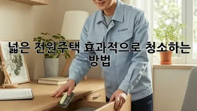 넓은 전원주택, 효과적으로 청소하는 방법!