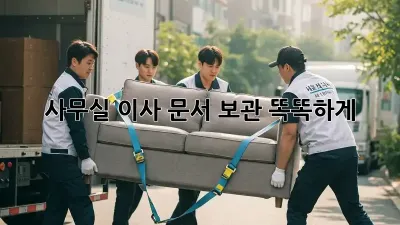 사무실 이사? 문서 보관 똑똑하게!